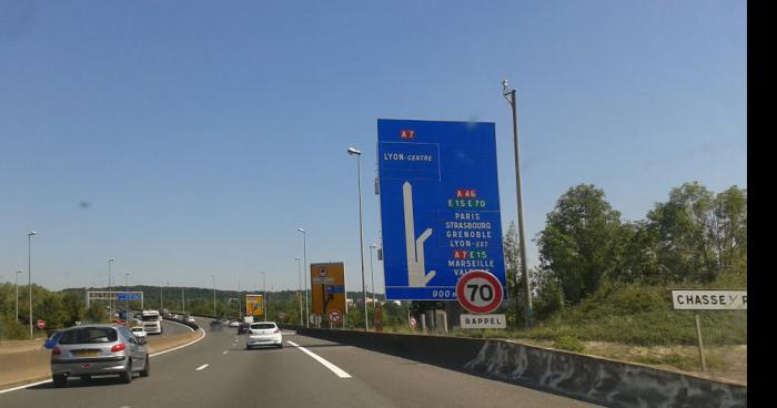 L'autoroute A7 raccourcie.