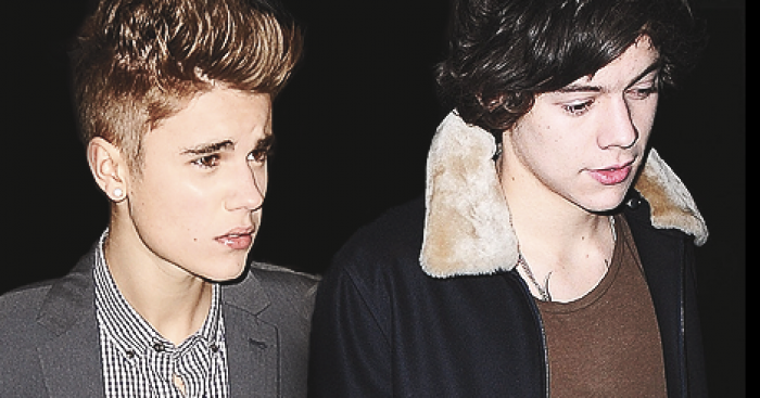 Buzz-Harry Styles pris en flagrant délit entrain d'embrasser Justin Bieber !