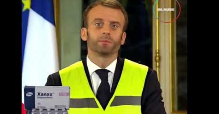 Coup de theatre ! ,macron rejoint les gilets jaune et part aussi manifesté contre la hausse de la c.s.g