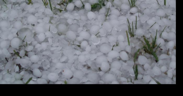 Pluie de grêlons très dangereux