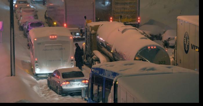 Neige rouge à Montréal!