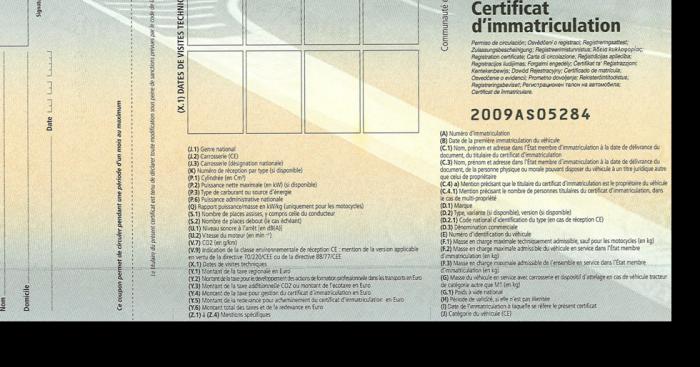 Carte Grise Faite IP Gendarmerie