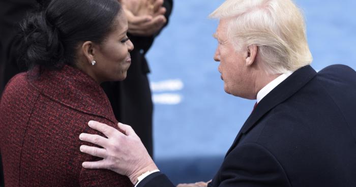 Le président américain Trump et Michelle Obama, une alliance secrète