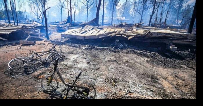 Violent Incendie ce matin a Marseillan plage