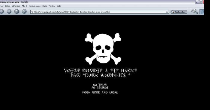 Compte pirater