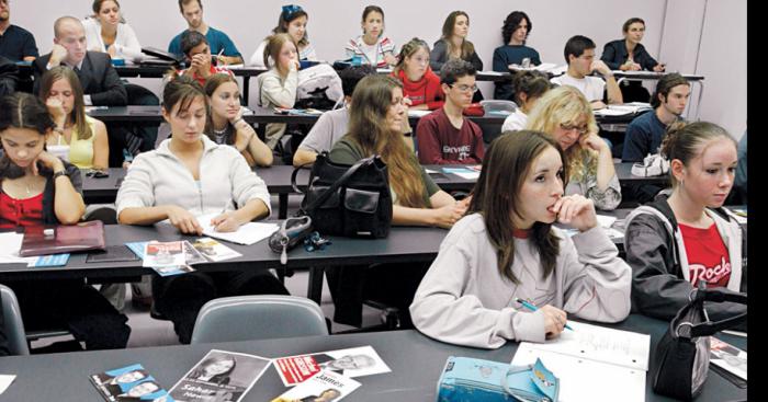 Diminution des études collégiales; des étudiants heureux.