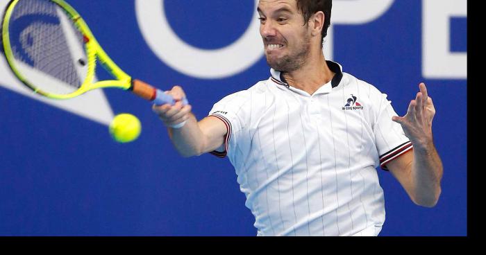 Richard Gasquet félicite un fan.