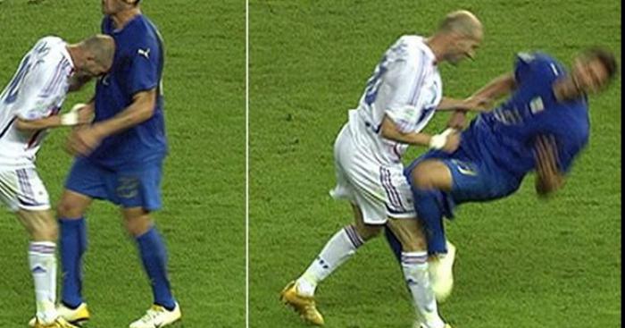 Le match entre Materazzi et Zidane