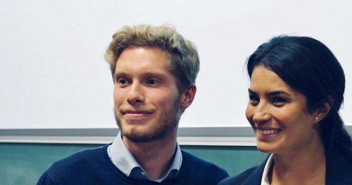 Pierre Cosnefroy, responsable des jeunes avec Sonia Krimi