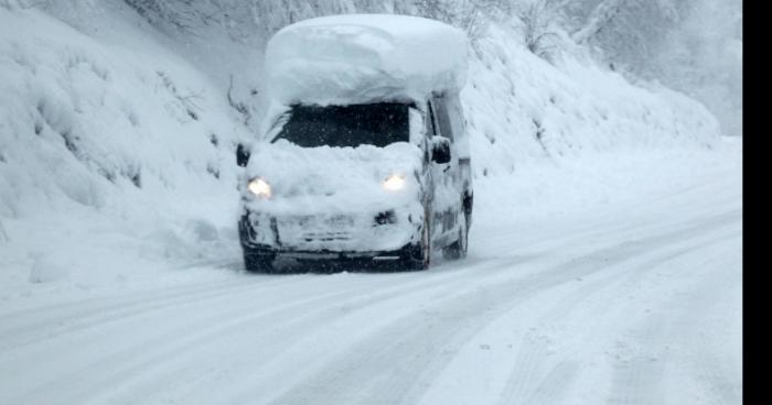 Neige inattendu entre periers et coutances