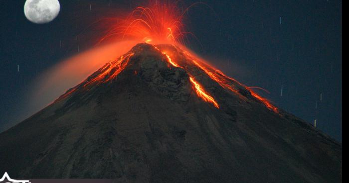 Le volcan de coca cola