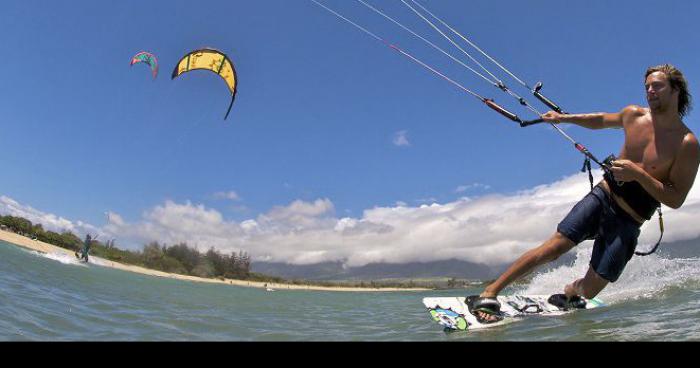 Un champion de kitesurf bien décider !