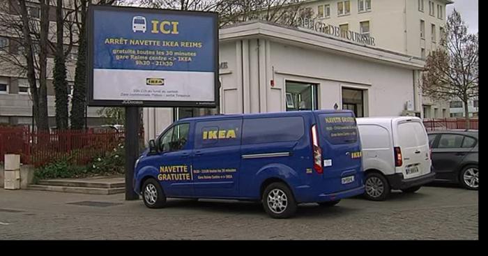 La navette ikea a Reims caillassé par deux jeunes.