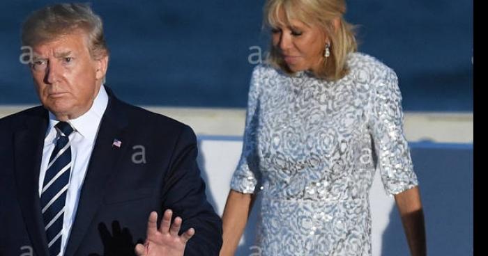 Brigitte Macron et Donald Trump aperçu samedi soir dans les rues de Paris