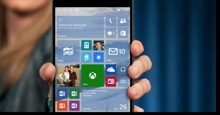 Windows 10 pour mobile