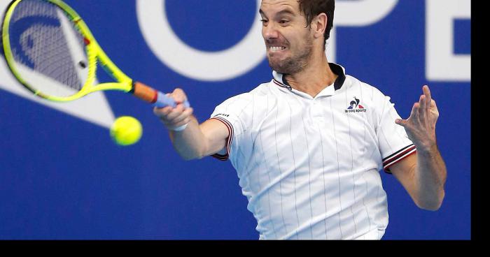 Richard Gasquet félicite un fan.