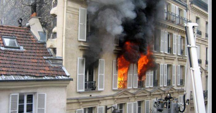 Incendie à Paris à cause des ATTENTAT