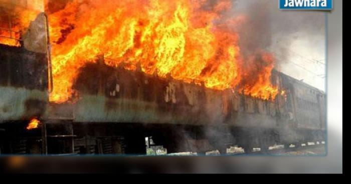 Kef : Un wagon d’un train venant de Tunis prend feu