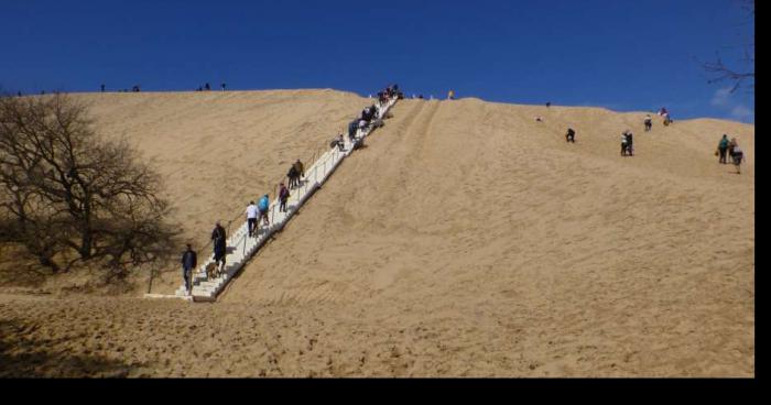 Un escalator sur la dune du Pilat !