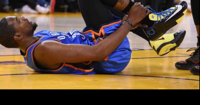 Kevin Durant blessé pour le reste de ka saison nba 2015-2016