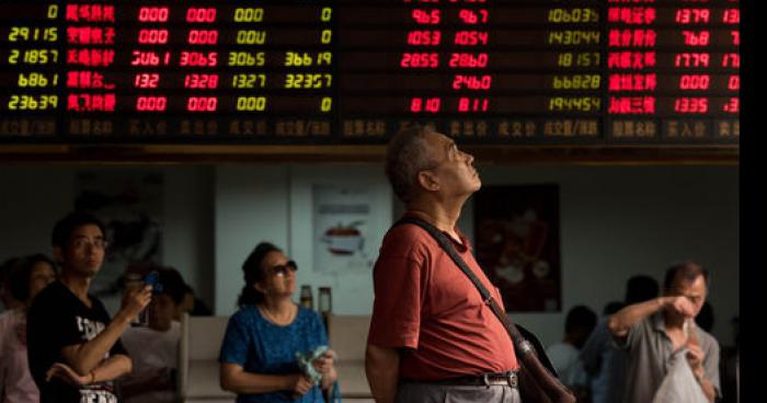 Effondrement boursier à Wallstreet