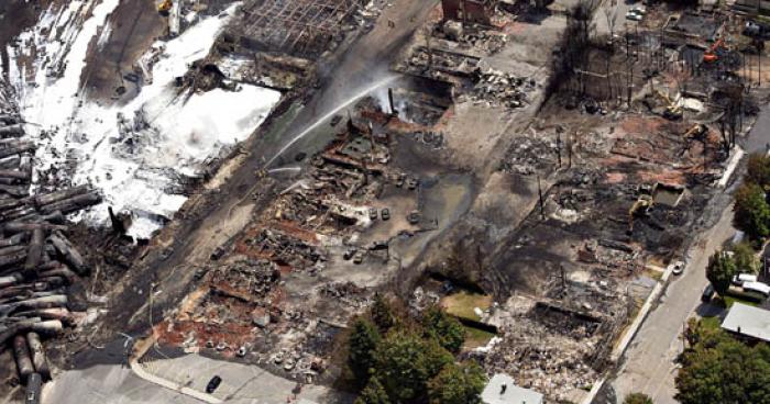 Un Méganticois se porte acquéreur de l'ancien centre-ville de Lac-Mégantic